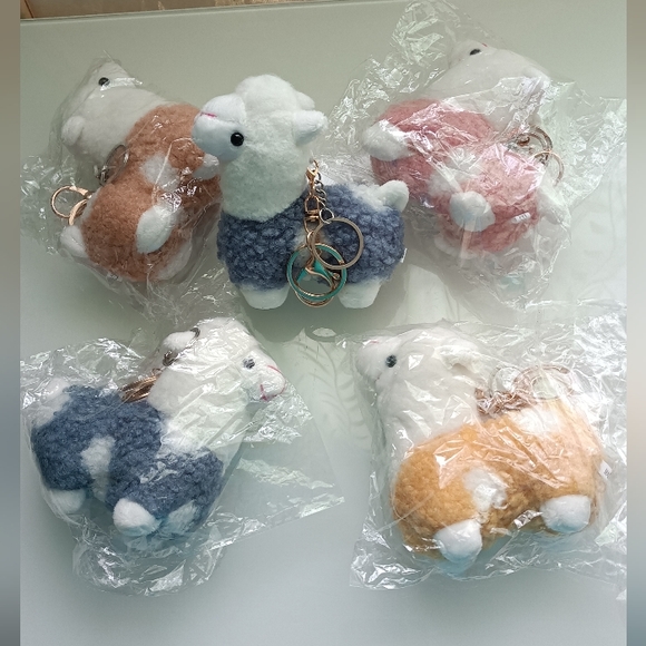 πΏ5 /$15πΏ Lovely Alpaca Plush Keychains, Soft Staffed, Bag, Car Charms - Picture 15 of 15